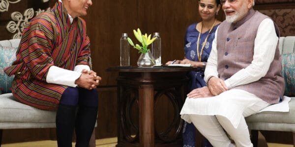 PM Narendra Modi met Bhutan's PM Tshering Tobgay today