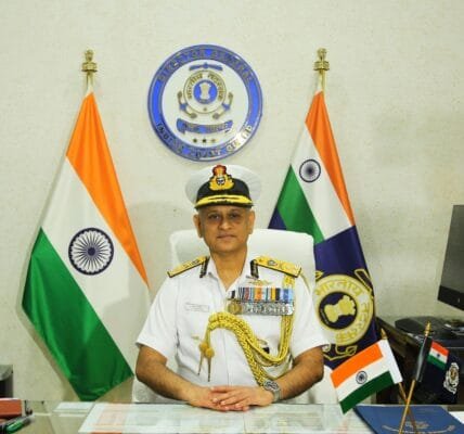 Parmesh Sivamani took over as the 26th Director General of the Indian Coast Guard