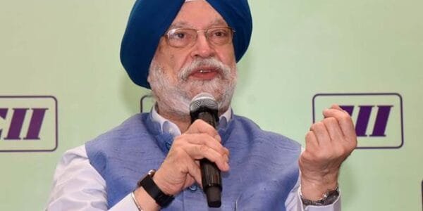 Petroleum and Natural Gas Minister Hardeep Singh Puri addresses the 12th edition of CII Bio Energy Summit