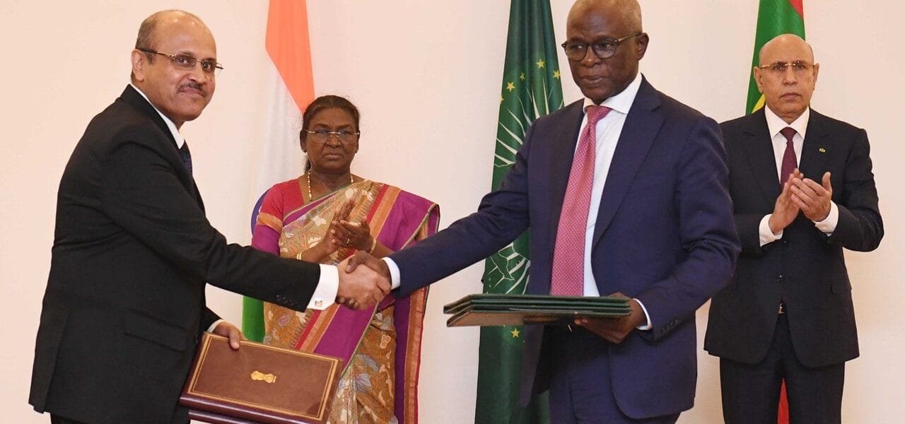 President Draupadi Murmu holds bilateral talks with Mauritania's President Mohamed Ould Ghazouani; four MoUs signed between the two countries