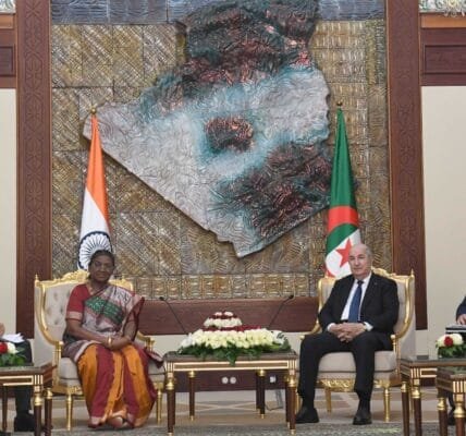 President Murmu holds talks with Algerian President Tabboune