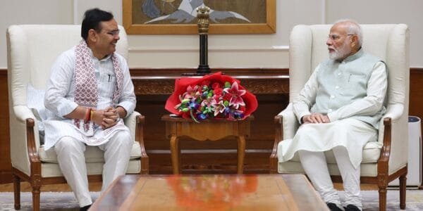 Rajasthan Chief Minister Bhajan Lal Sharma met Prime Minister Modi today