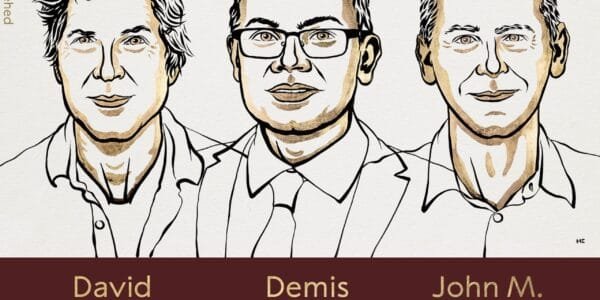 Scientists David Baker, John Jumper and Demis Hassabis will be awarded this year's Nobel Prize in Chemistry