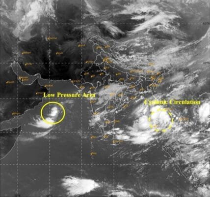 Severe cyclonic storm 'Dana' is expected to hit the coastal areas of Odisha by Thursday morning