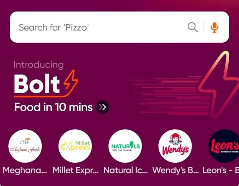 स्विगी ने 10 मिनट में खाना पहुंचाने वाली सेवा ‘बोल्ट’ शुरू की