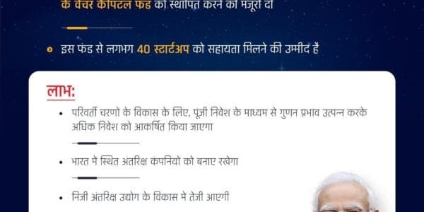 Union Cabinet approves setting up of a Rs 1,000 crore Venture Capital Fund for Space Sector under the aegis of IN-SPACe