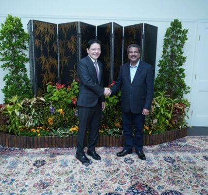 Union Education Minister Dharmendra Pradhan met Singapore Prime Minister Lawrence Wong today; ways to enhance bilateral cooperation in various fields were discussed