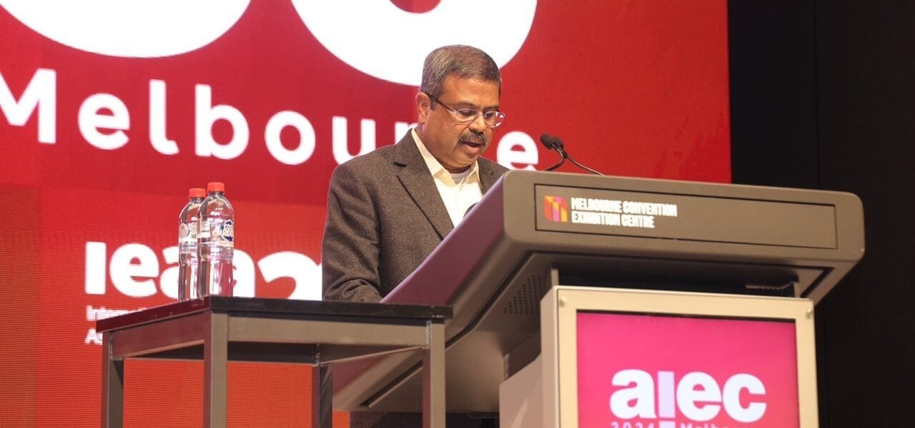 Union Education Minister delivers his keynote address at the Australian International Education Conference in Melbourne