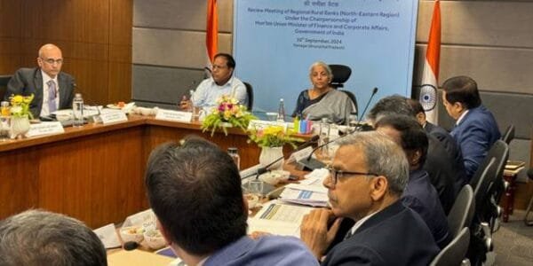 Union Finance Minister Nirmala Sitharaman chaired a performance review meeting of 7 Regional Rural Banks (RRBs) of North Eastern Region in Itanagar today