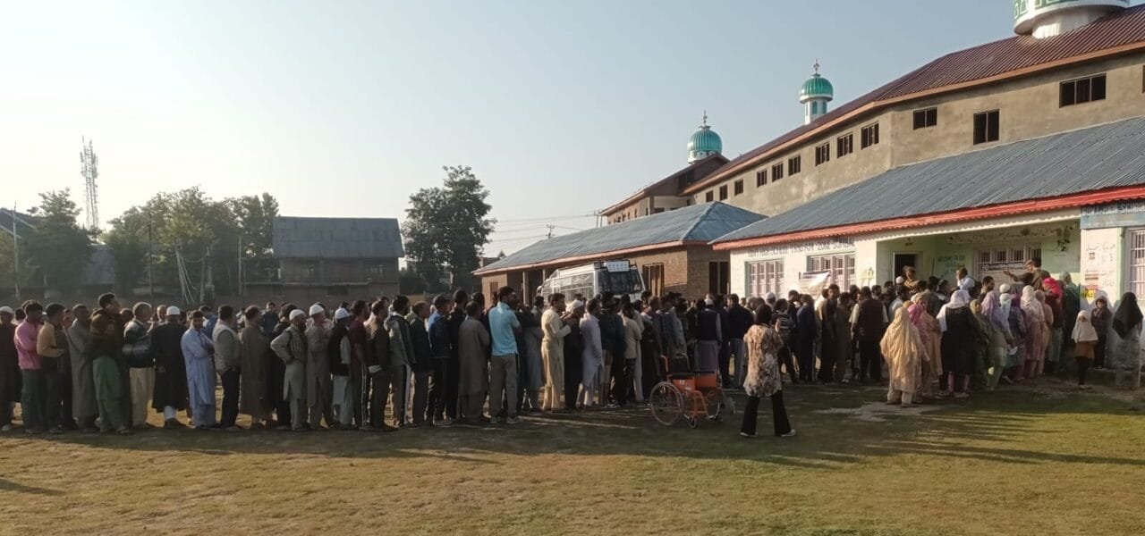 Voting continues for the third and final phase of assembly elections in Jammu and Kashmir