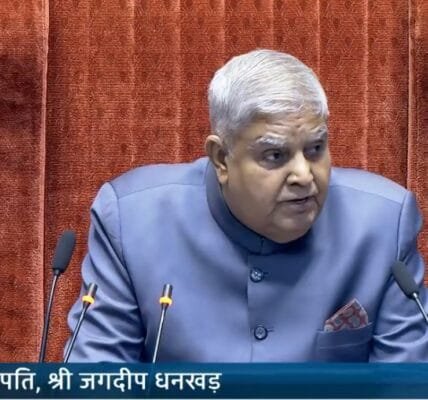 Amid disruption in Rajya Sabha today, Chairman Jagdeep Dhankhar urges members to follow discipline and decorum