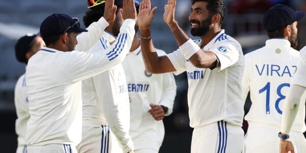 Australia scored 67 runs for the loss of 7 wickets in reply to India's 150 runs