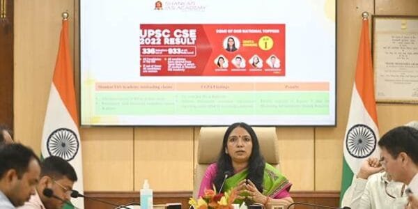 CCPA takes suo motu cognizance of 45 coaching centres and imposes fine of Rs 54,60,000 on 18 coaching institutes for misleading advertisements