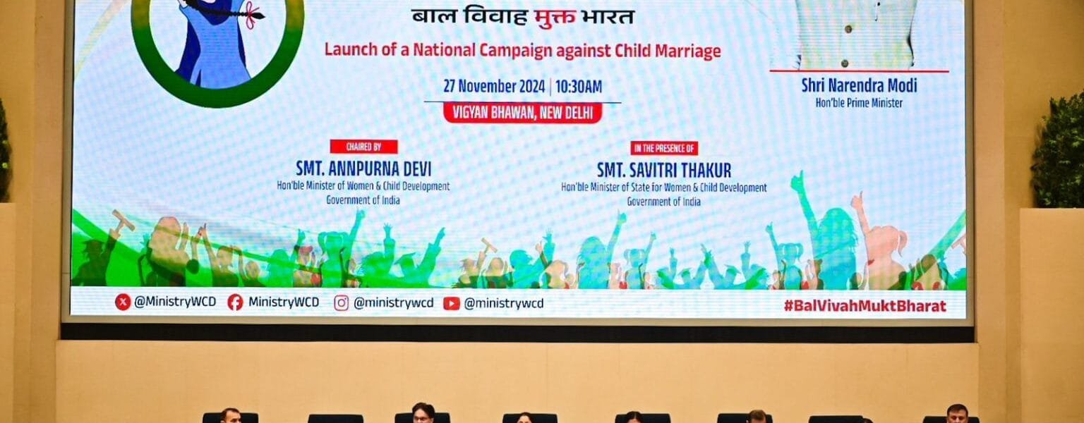 Central Government launched the national campaign 'Child Marriage Free India'