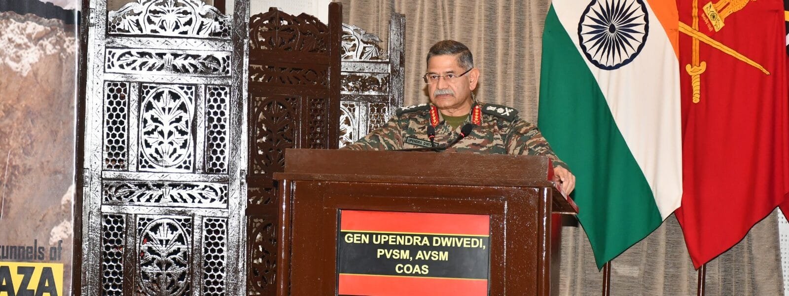 Chief of Army Staff General Upendra Dwivedi addresses the 26th Doctrine and Strategy Seminar