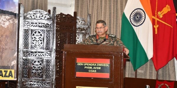 Chief of Army Staff General Upendra Dwivedi addresses the 26th Doctrine and Strategy Seminar
