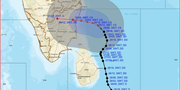 Cyclone Fanjal likely to hit the coast this afternoon; Puducherry and Tamil Nadu on high alert