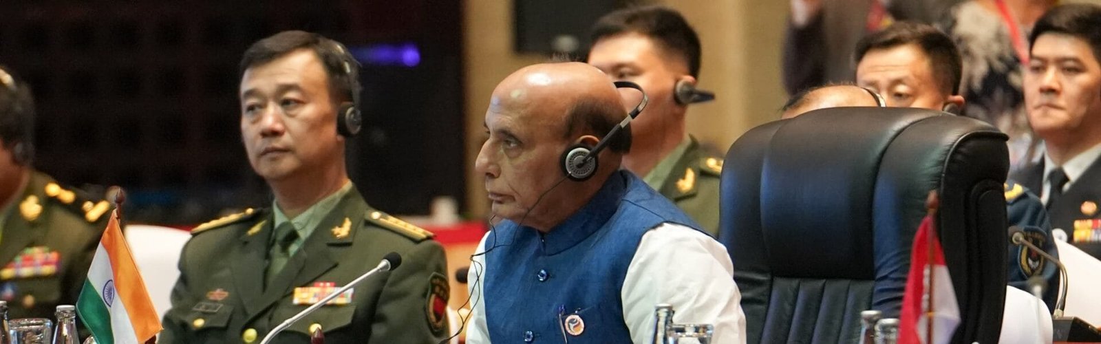 Defence Minister Rajnath Singh addresses the 11th ASEAN Defence Ministers' Meeting-Plus Forum in Vientiane, Lao PDR