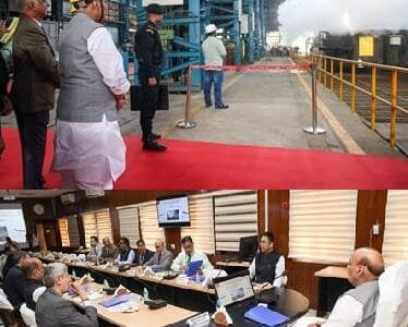 Defence Minister Rajnath Singh visited the Field Gun Factory in Kanpur and took stock of important indigenous defence capabilities