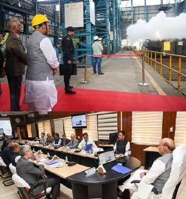 Defence Minister Rajnath Singh visited the Field Gun Factory in Kanpur and took stock of important indigenous defence capabilities