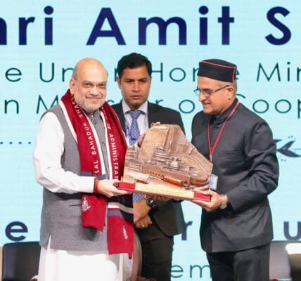 Home Minister Amit Shah inaugurated the three-day All India Conference of Directors General and Inspectors General of Police in Bhubaneswar today