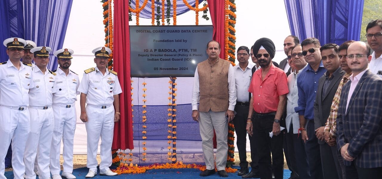 ICG lays foundation stone of Tier-III Data Centre of Project Digital Coast Guard in New Delhi