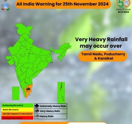 IMD predicted heavy rains in Andaman and Nicobar Islands today