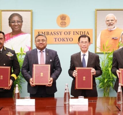 Implementation Memorandum signed with Government of Japan for co-development of Unicorn Masts for Indian Navy
