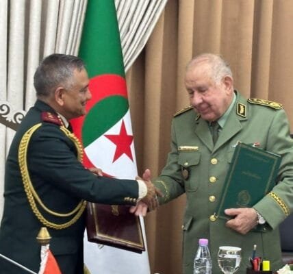 India and Algeria signed MoU on bilateral defence cooperation today