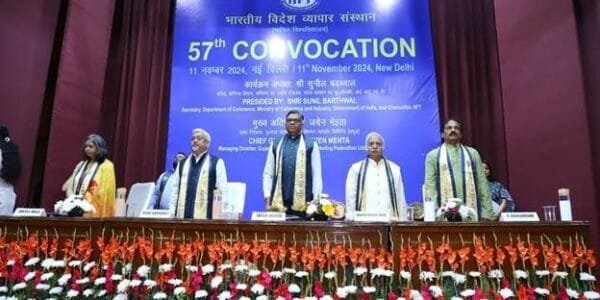 Indian Institute of Foreign Trade celebrated its 57th convocation, over 650 students were awarded degrees
