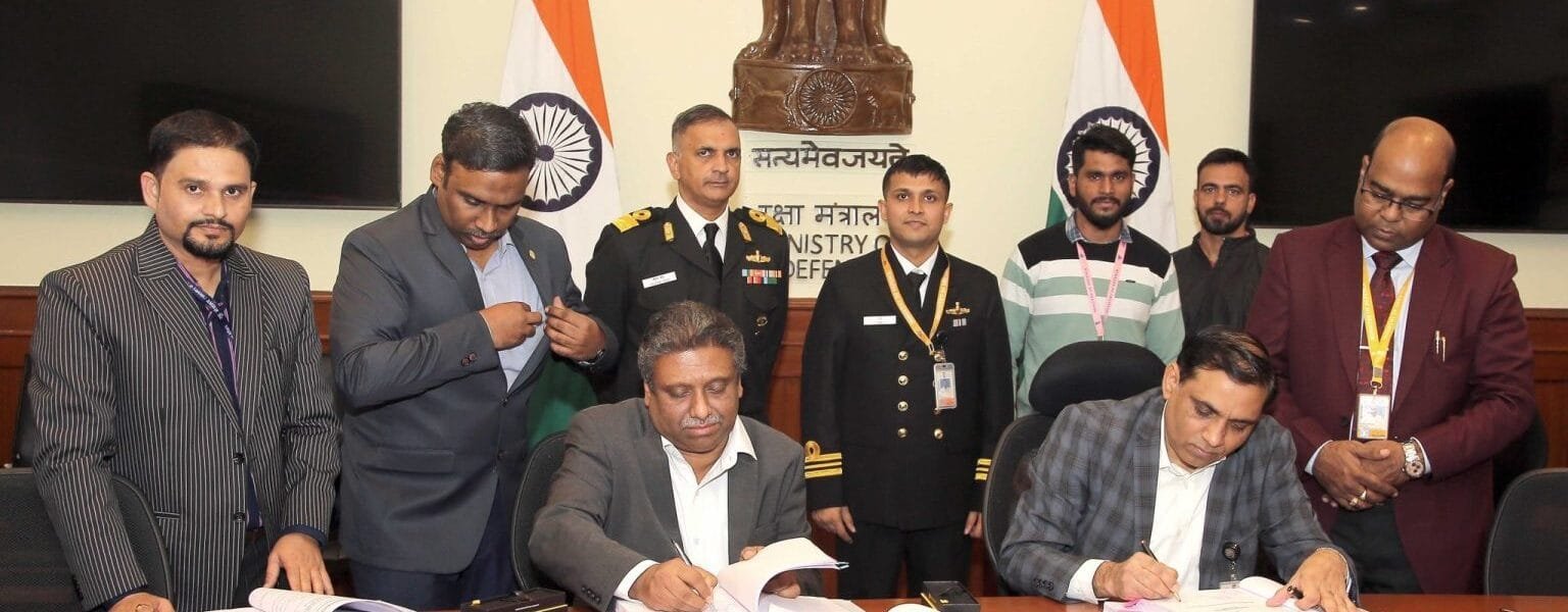Ministry of Defence signed an agreement with Cochin Shipyard Limited