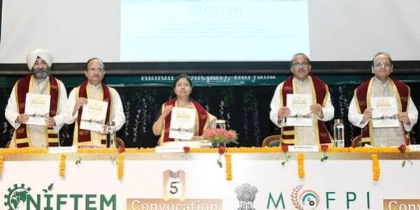 National Institute of Food Technology Entrepreneurship and Management (NIFTEM-K), Kundli celebrated its 5th Convocation today
