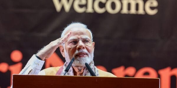 PM Modi addresses the Indian community in Guyana