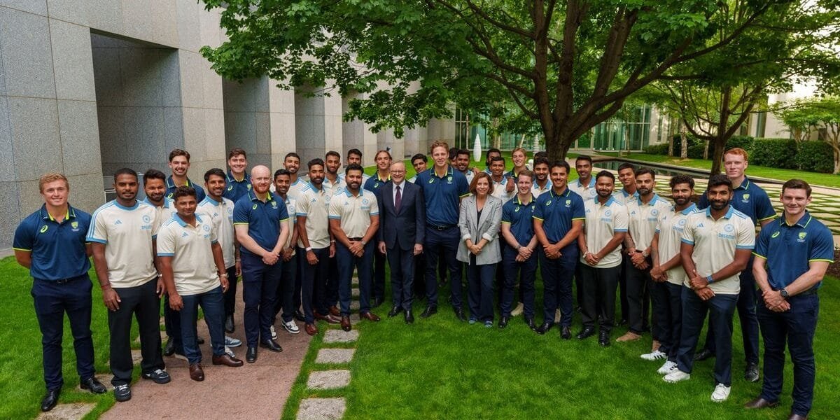 PM Modi expressed happiness at the meeting of Australian PM Anthony Albanese with the Indian Cricket Team today