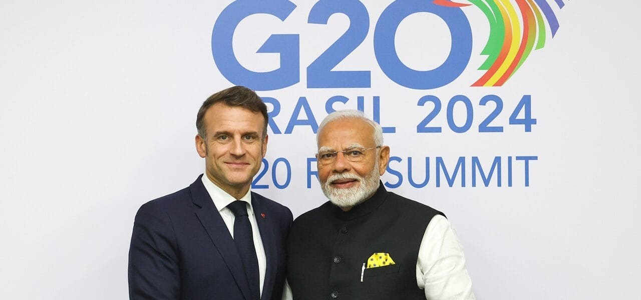 PM Modi meets French President Emmanuel Macron on the sidelines of G20 Summit