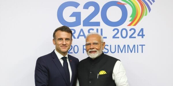 PM Modi meets French President Emmanuel Macron on the sidelines of G20 Summit