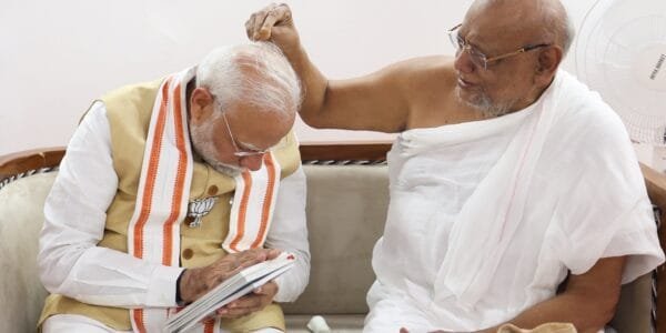 PM Modi met Jain Acharya Ratnasundarsuriswarji Maharaj Saheb