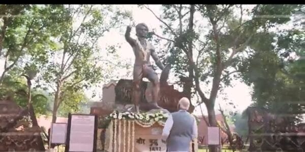 PM Modi pays tribute to Bhagwan Birsa Munda on his birth anniversary today