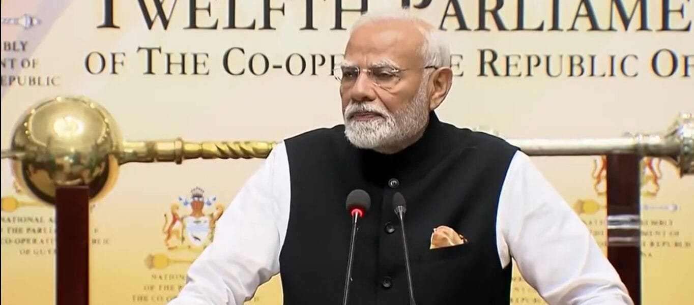 PM Narendra Modi addressed a special session of the Parliament of Guyana