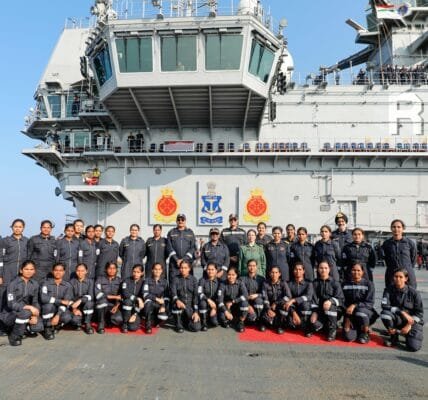 President Draupadi Murmu witnesses operational display of Indian Navy at sea