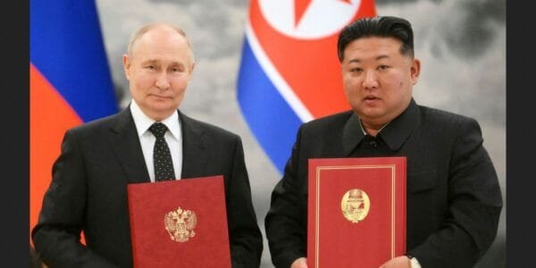 Russian President Putin signed a treaty of comprehensive strategic partnership with Korea