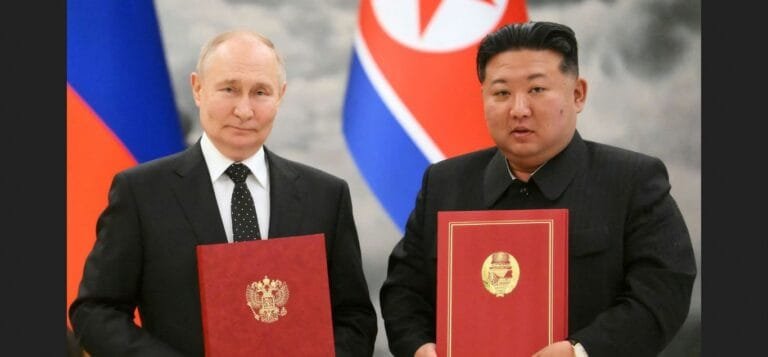 Russian President Putin signed a treaty of comprehensive strategic partnership with Korea