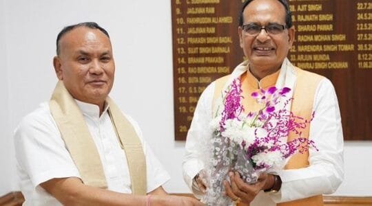 Sikkim Agriculture Minister Puran Kumar Gurung met Union Agriculture Minister Shivraj Singh Chouhan in New Delhi