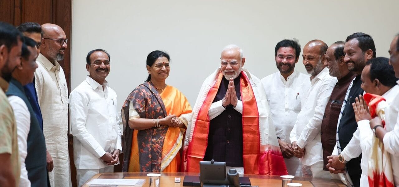 Telangana BJP MPs and MLAs meet PM Modi in New Delhi