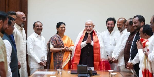Telangana BJP MPs and MLAs meet PM Modi in New Delhi