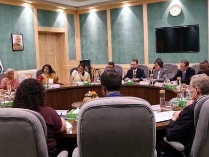 Union Finance Minister Nirmala Sitharaman met the Board of Directors of AIIB in New Delhi today