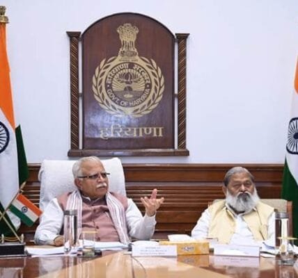 Union Minister Manohar Lal reviews urban development plans and power sector scenario in Haryana