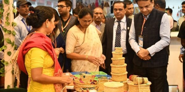Union Minister Shobha Karandlaje visits “MSME Pavilion” at 43rd India International Trade Fair 2024