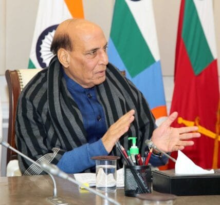 Defence Minister Rajnath Singh chairs meeting of Consultative Committee of Ministry of Defence on roles and functions of new DPSUs