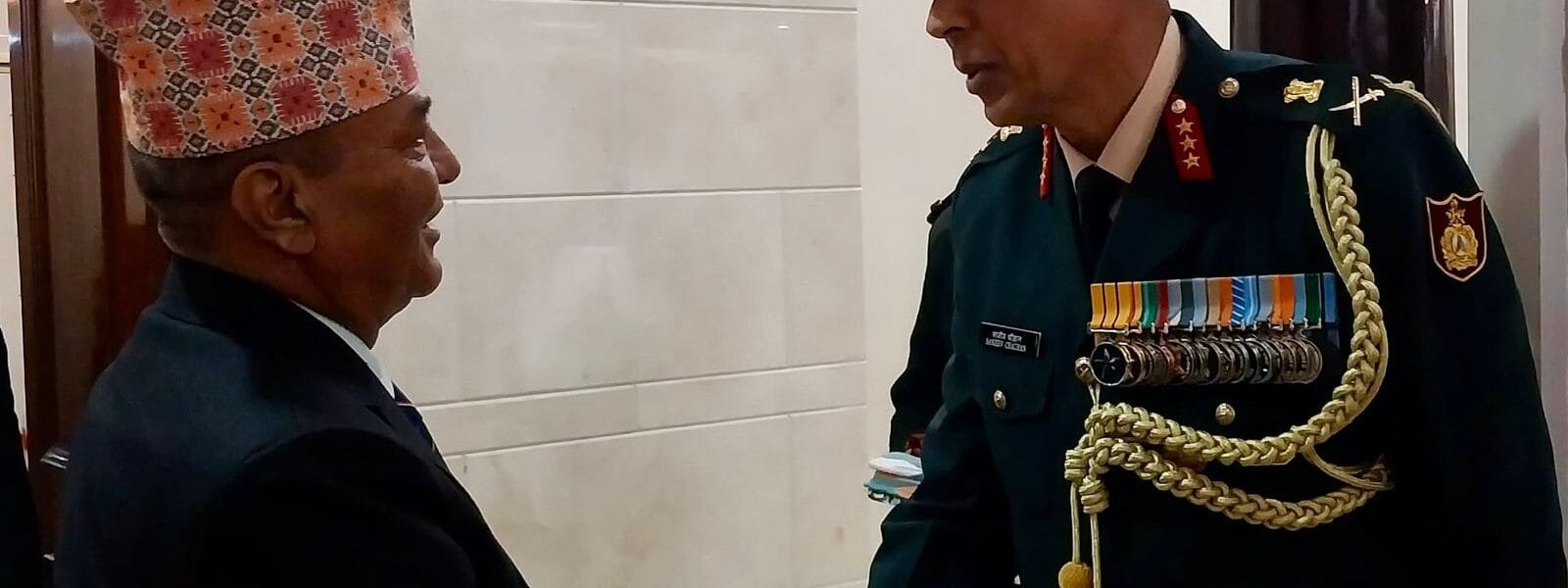 Nepal Army Chief Suprabal Janasevashri General Ashok Raj Sigdel arrived on India visit